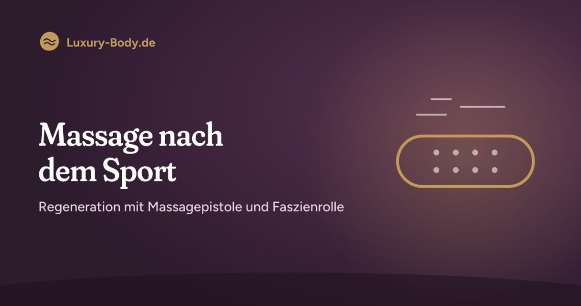 Grafik: Massage nach dem Sport mit der Faszienrolle